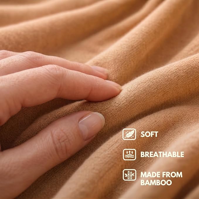 16-in-1 Compact Travel Blanket with Bag – Reversible, Ultra Soft Bamboo Airplane Blanket with Hidden Pocket – Packable for Flights & Travel Essentials (Semi-Weighted, Double Layer) - Image 7