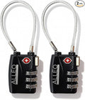Alleo TSA Locks for Luggage 2 Pack Travel Locks TSA Approved - Secure Suitcase Lock with Combination Code. Good for Gym, Toolbox, Backpack and More by Unknown