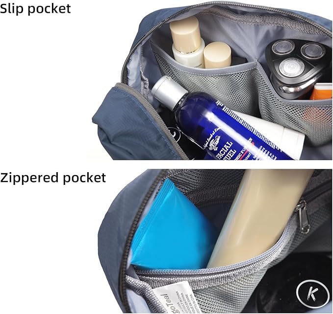 Travel Toiletry Bag 5L, Compact Travel Organizer with Waterproof TPU Wet/Dry Compartment - Image 5