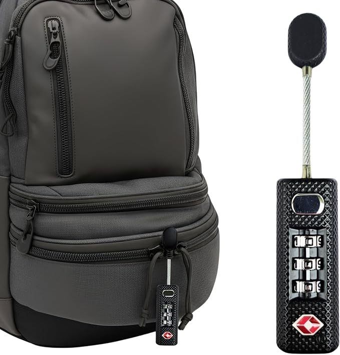 TSA Combination Lock, 3-Digit Luggage Backpack Gun Case Padlock, Black by CedarMillFineFirearms