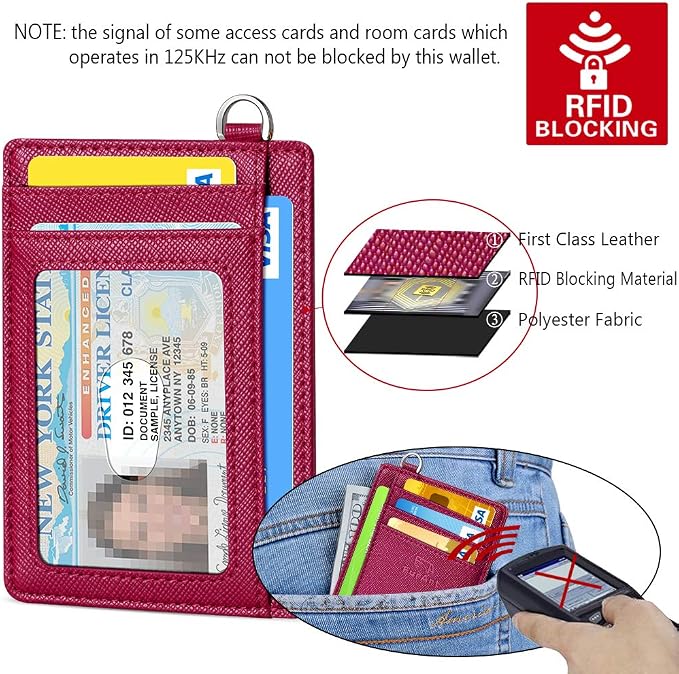 FurArt Slim Minimalist Wallet RFID Credit Card Holder for Men | slim minimalist compact rfid id window thin - Image 5