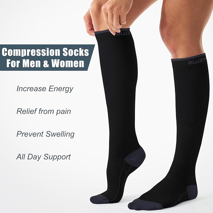 Compression Socks for Women and Men(3 Pairs)15-20mmHg - Best Circulation Support Socks - Image 2