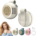 Portable Silent Mini Bladeless Fan Clip On, Mini USB Rechargeable 360° Rotatable Fan, 2026 New Adjustable 3-Speed Suspended Whirlwind Cooler Fans for Outdoor & Travel & Office (White) by Linyuant