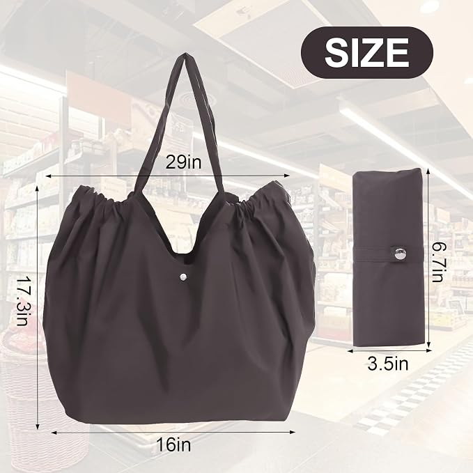 Reusable Grocery Bags,Reusable Shopping Bags,Folding Bags Totes,Stretchable and shrinkable shopping bag for Groceries - Image 4