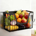 Magnetic Basket for Refrigerator Door,Magnetic Fridge Shelf Storage - 1pc | Versatile Produce & Vegetable Storage Container,Pantry Organizer & Holder,Large Capacity Basket for Kitchen,Cabinet,Pantry by onaner