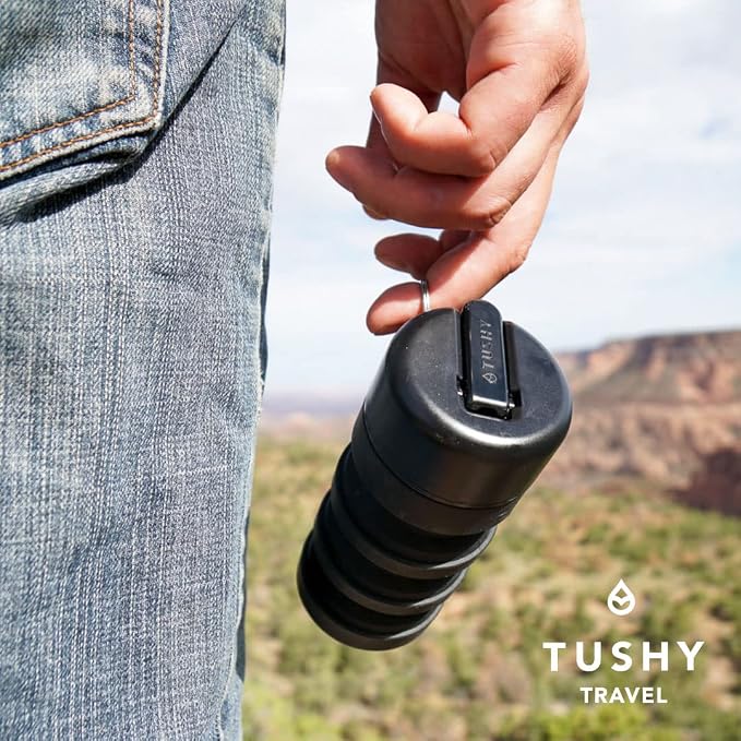 TUSHY Travel Bidet, Collapsible and Expandable Peri Bottle, Got2Go Onyx | Discreet Portability, Refreshing Clean at Home, Camping and Outdoors, Hemorrhoid Relief, Postpartum Care - Image 8
