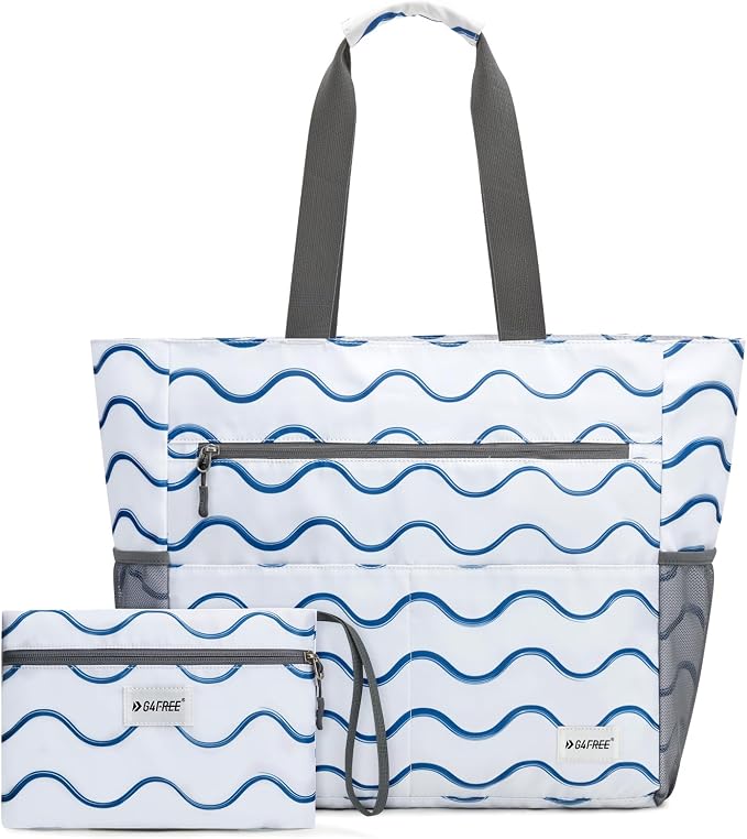 G4Free Beach Bag, Waterproof Sandproof Beach Tote Bag, Large Capacity Foldable for Women - Image 8