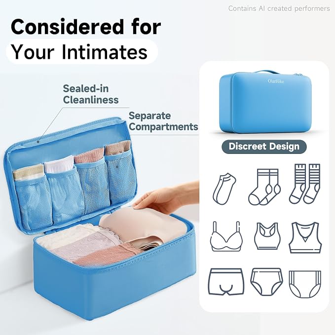 OlarHike 9 Set Packing Cubes for Travel,Gifts for Women Mom,Anti-Tearing Suitcase Organizer,with Over 1000 pcs Mesh Holes,Vacation Essentials & Accessories for Cruise Ship - Image 5