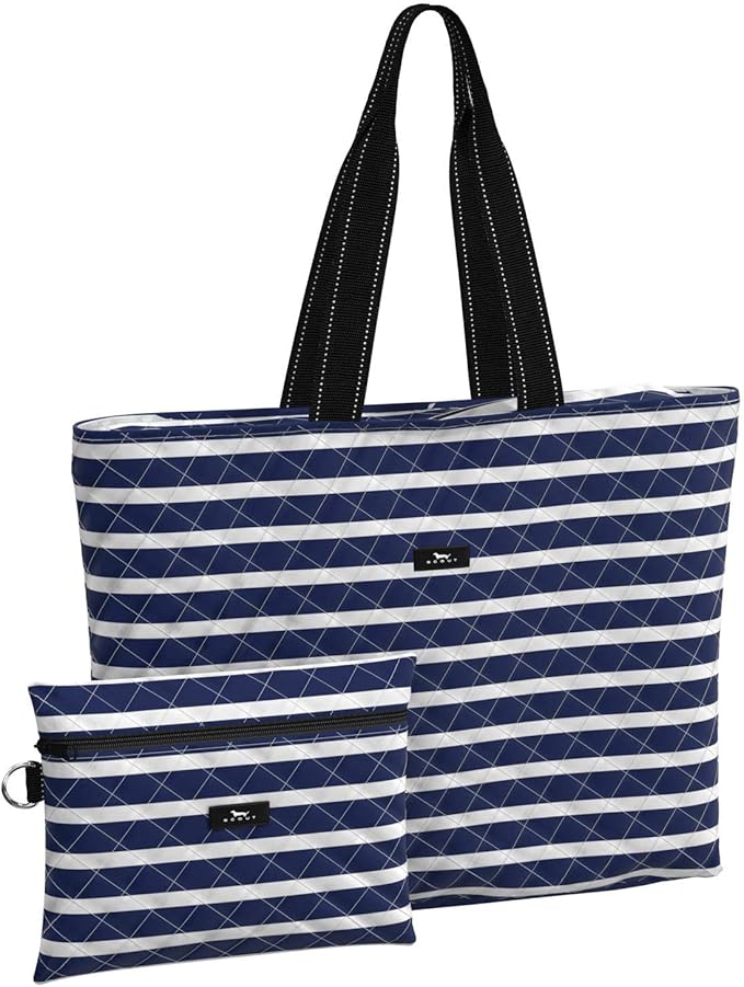 SCOUT Plus 1 Foldable Travel Tote Bag - 2 bags in 1 | Perfect travel companion that packs away easily into a zipper pouch for quick storage, water resistant, interior key clasp by SCOUT