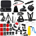 50-in-1 Action Camera Accessory Kit Compatible with GoPro Hero 12 11 10 9 8 Max 7 6 5 Black GoPro 2018 Session Fusion Silver White Insta360 DJI Action 2 AKASO APEMAN Campark SJCAM etc by Unknown