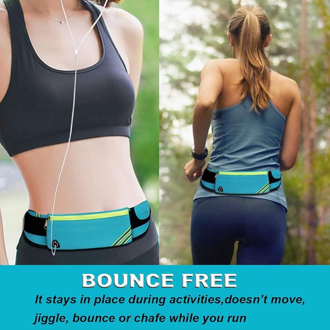 AIKENDO Slim Running Belt Fanny Pack Waist Bag Running Phone Holder | Workout Gear, Gym Fitness Pouch for Phone, Jogging Pocket Belt for Women & Men, Running Accessories For All Cell Phones - Image 7