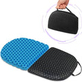 masteymoh Small Foldable Seat Cushion 0.9-Inch Thick, 14 x 9.6 Inches Portable Cooling Gel Seat Cushion for Pressure Relief, Light Seat Cushion for Travel seat Cushion, Foldable for Easier Storage by masteymoh