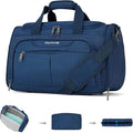 Hanke Small Underseat Carry On Luggage Bags for Travel with 10 Pockets. | Airline Approved Foldable Personal Bag w/ Luggage Sleeve; Tote Duffle & Bento Bag, Flight Attendant Weekender for Men & Women by Hanke