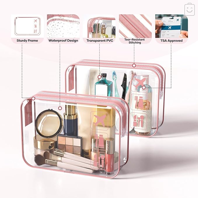 Veken 11 Set Compression Packing Cubes Garment Bags for Travel Essentials,Compressible Expandable Luggage Organizer Bags for Clothing,Space Saver Bags with Over 1000 pcs of Mesh Holes(Pink) - Image 4