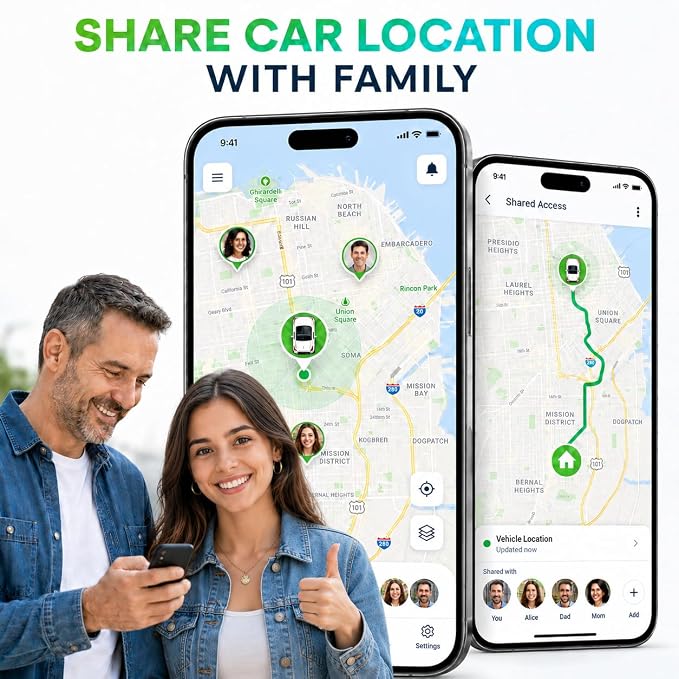GPS Tracker for Vehicles, Mini Hidden Magnetic Car Locator with Real-Time Tracking, Works with Apple Find My, No Monthly Fee or SIM Card, IP67 Waterproof, 365-Day Battery, iOS Only, Black | GPS Tracker for Vehicles - Image 8
