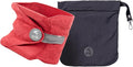 Trtl Pillow - Scientifically Proven Neck Support Travel Pillow for Airplanes - Lightweight and Machine Washable - Ergonomic Design for Traveling on Cars and Trains - Coral by Trtl