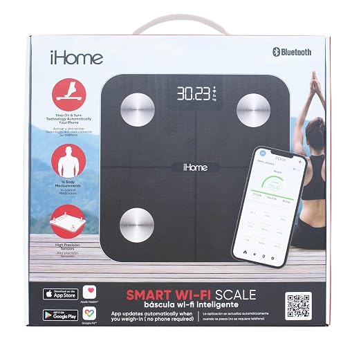 iHome Digital WiFi Smart Scale for Body Weight, Weight Scale, Including BMI, Body Fat, Muscle Mass, Batteries Included (Black Smart WiFi) - Image 8