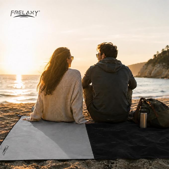Frelaxy Pocket Picnic Blanket, Waterproof Blanket for Beach Festival | Lightweight compact design, Multi-use outdoor blanket, Waterproof & sandproof material, Easy to carry, Picnic, Camping - Image 6