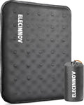 Inflatable Seat Cushion, Self Inflating Compact Stadium Seat Cushion | Airplane Bleacher Seat Cushion Comfortable & Portable Blow-Up High Density Foam Pad for Travel Outdoors Camping (Grey) by ELECINNOV