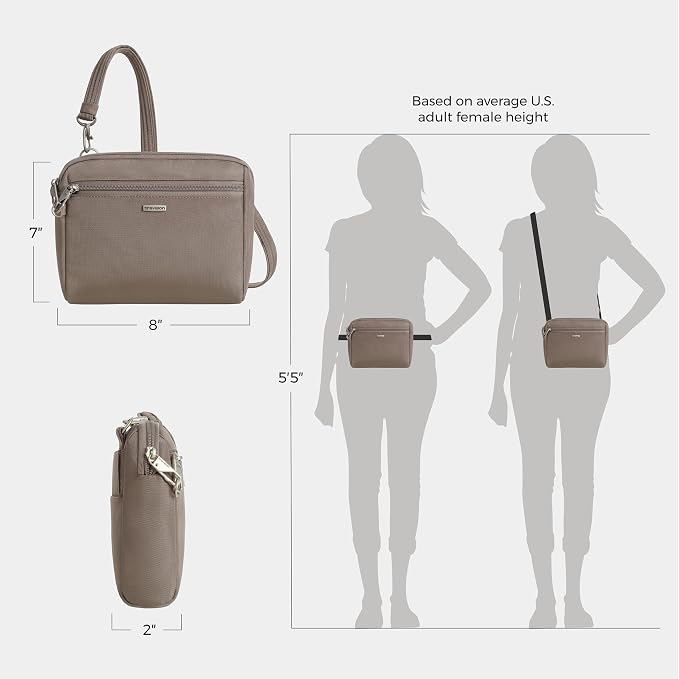 Travelon Anti-Theft Classic Convertible Crossbody & Waist Pack - Image 4