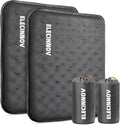 Inflatable Seat Cushion, 2 Pack Self Inflating Compact Stadium Seat Cushion | Airplane Bleacher Seat Cushion Comfortable & Portable Blow-Up High Density Foam Pad for Travel Outdoors Camping (Grey) by ELECINNOV