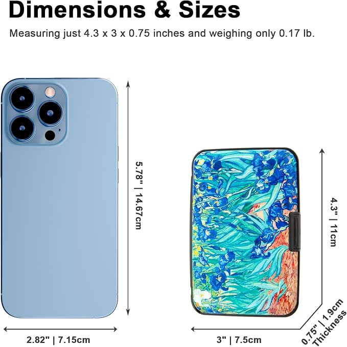 Credit Card Holder Small RFID Blocking Wallet Business Metal Slim Mini Aluminum Hard Case for Women Men - Image 5
