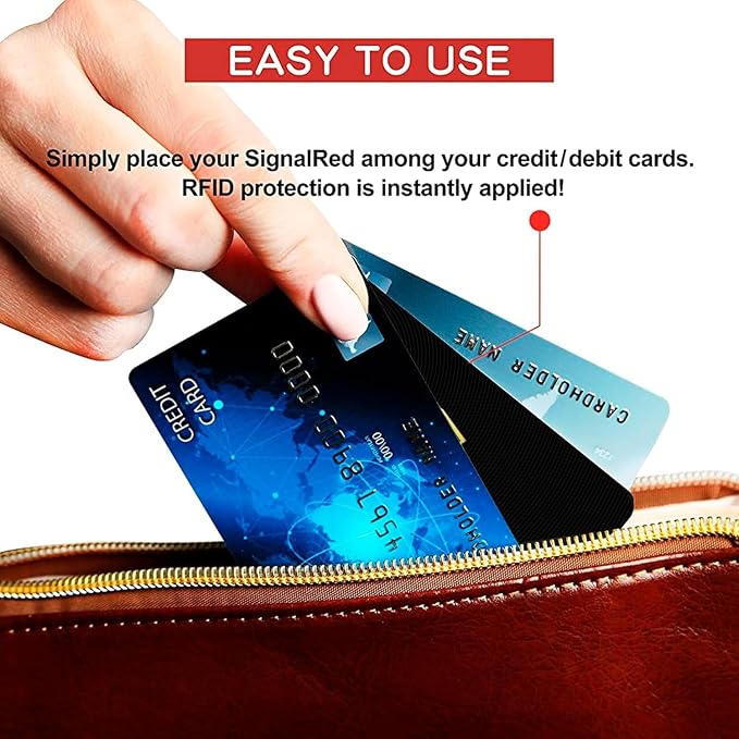 SaiTech IT 50 Pack RFID Blocking Card for Credit Debit ID Card, Black | Slim Anti-Theft Contactless NFC RFID Blocker Protector, Easily Fit into Wallet and Purse, for Men & Women - Image 6