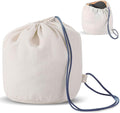 Dansydaisy 1 Pcs Travel Cotton Case Bag Sleeve Drawstring Pouch for Travel Pillow, Travel Neck Pillow Bag with Drawstring Travel Pillow Case Cover for Airplanes Trips Camping Storage by Dansydaisy