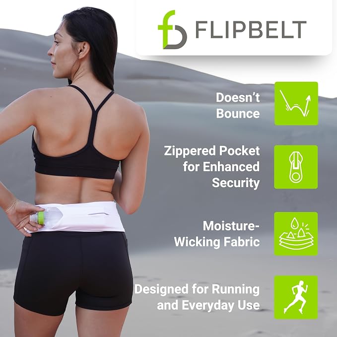 FlipBelt Zipper Running Belt, Waist Pack for Fitness and Running, US Company - Image 3