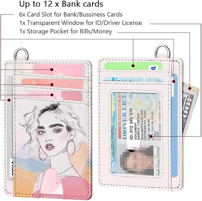 FurArt Slim Minimalist Wallet RFID Credit Card Holder for Men | slim minimalist compact rfid id window thin - Image 6