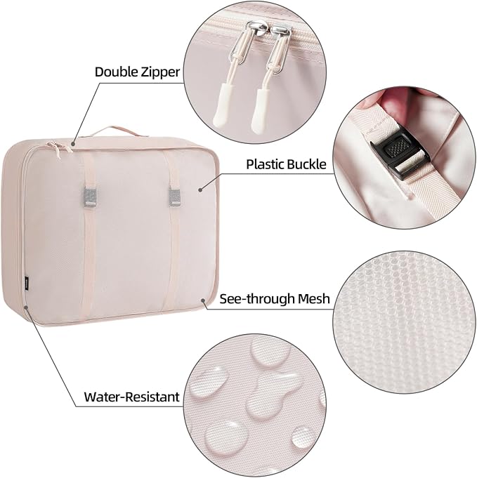 BAGAIL 6 Set/8 Set/10 Set Packing Cubes Various Sizes Packing Organizer for Travel Accessories Luggage Carry On Suitcase - Image 5