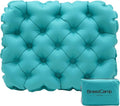 Inflatable Seat Cushion, Lightweight Stadium Seat Pad, Travel Air seat Cushion Anti-Slip for Airplane, Long Flights, Hiking, Climbing, Home and Camping, Compact Air Cushion,Peacock Blue by Unknown