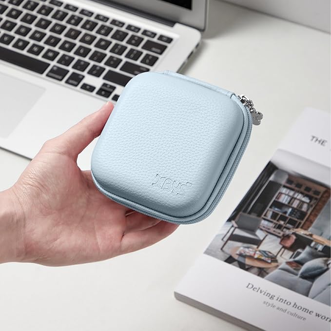 Portable Charger Case, Tech Pouch Travel Organizer, M, Blue | Hard Shell Electronic Storage for MacBook Power Adapter, Charging Cords, USB Drives, Power Bank Laptop Accessories - Image 6