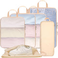 Cambond Compression Packing Cubes for Travel - Luggage Suitcase Organizer | Compression Zip Design for Space-saving, Expandable, Lightweight, Keep Clothes Sorted, Luggage Space Tidy, Carry on Pack Fast by Cambond
