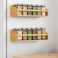 Mystozer 2 Pack Magnetic Spick Rack for Refrigerator, Fridge Organizer Shelf Kitchen Appliances Kitchen Essentials Kitchen Organization Kitchen Storage Kitchen Essentials(Bamboo Wood) by Mystozer