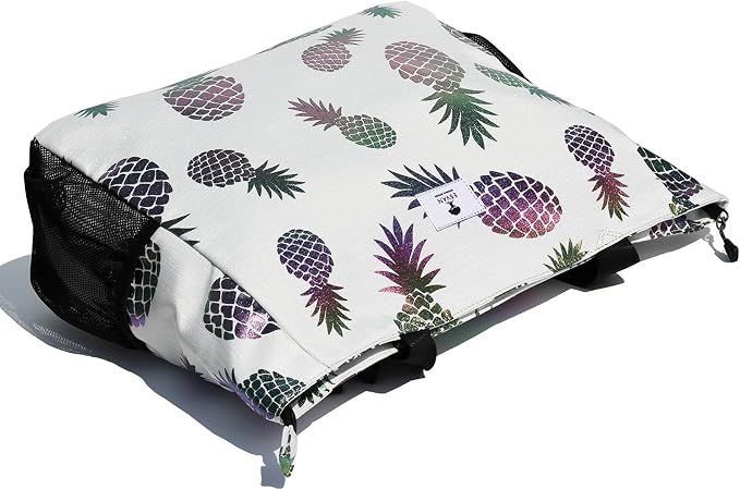 ESVAN LARGE BEACH BAG Water Resistant Lightweight 20 inch Women Oversize Tote Bag for Gym Beach Travel Pool Yoga Nurse - Image 6