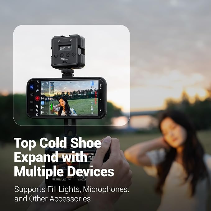 Magnetic Camera Cold Shoe Phone Tripod Mount Holder w Rotatable Cold Shoe | Adjustable Cell Phone Tripod Adapter Attachment with 1/4"-20 Hole for Magsafe iPhone 17 16 15 14 13 12 Pro Max Live Streaming - Image 5
