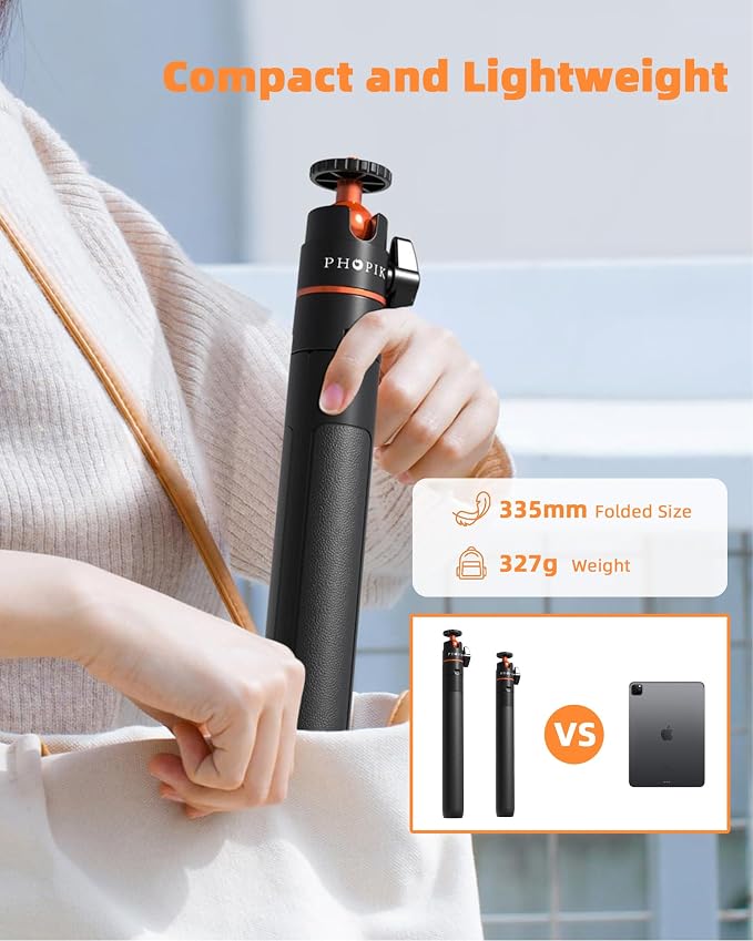 56" Magnetic Tripod for iPhone,Phone Tripod MagSafe Compatible with iPhone/Android,GoPro, DJI Osmo Pocket 3,Protable Selfie Stick Tripod for Vlogging, Video Recording,Travel Content Creators - Image 4