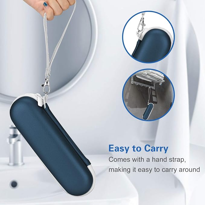 ProCase Toothbrush Travel Case for Oral-B & Sonicare -Navy | Fits Oral-B Pro/IO Series & Sonicare, Hard EVA Cover, Storage Bag Holder with Mesh Pocket - Image 4