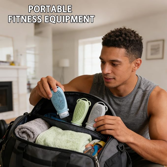 Travel Bottles for Toiletries,Tsa Approved Travel Size Containers 3-Pack (3.4 oz)，Leak Proof Refillable Liquid Silicone Squeezable Accessories for Shampoo Conditioner Lotion - Image 7