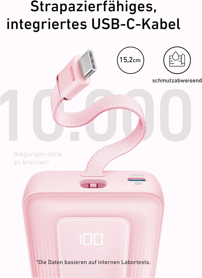 Anker Zolo Power Bank,20,000mAh 30W Portable Charger with Built-in USB-C | High-Speed Portable Charger for iPhone 17 / 16 / 15 Series, Galaxy, and More - Image 5