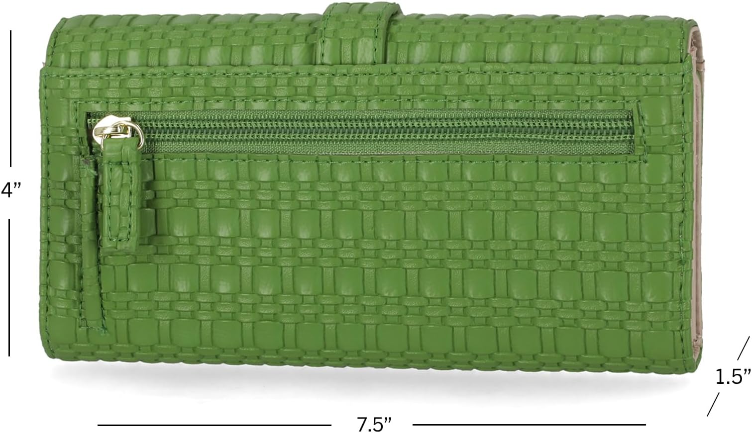 Mundi File Master Womens RFID Blocking Wallet Clutch Organizer With Change Pocket - Image 4