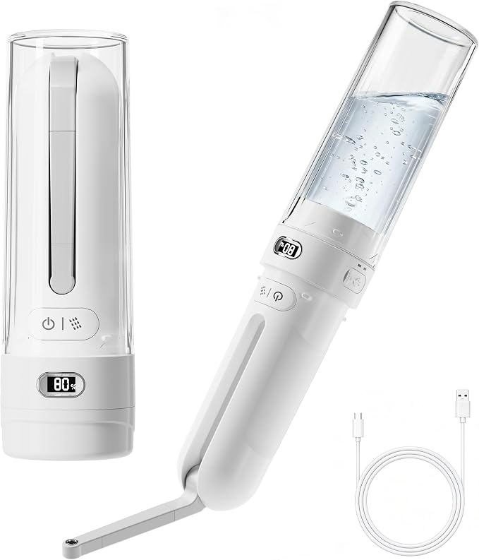 Electric Portable Bidet, Rechargeable Travel Bidet | 3 Pressure Modes, 260 Uses/Charge, Waterproof, Personal Hygiene Cleaning at Home Office and Camping by WeWiHLTH