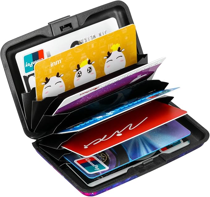 RFID Blocking Credit Card Protector Aluminum ID Case Hard Shell Business Card Holders Metal Wallet for Men or Women (Starry Sky) | RFID Blocking Credit Card Protector Aluminum ID Case Hard Shell Business Card Holders Metal Wallet for Men or Women - Image 5