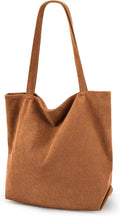 Iioscre Corduroy Tote Bag for Women,Hobo HandBags with Zipper | Large Capacity Casual Shoulder Bag with Inner Pockets for Shopping Work Daily Travel. by Iioscre