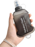 GUYI GYGYL Soft Flask, Collapsible Water Bottle for Sports, 150ml Grey | TPU Collapsible Water Bottle for Hydration Pack, Running Vest, Leak-Proof Folding Bottle for Hiking Cycling Climbing Jogging by GUYI