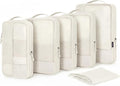BAGSMART Compression Packing Cubes for Travel, 6 Set Luggage Organizer Bags | Fits 20/24/28in Carry-On Suitcases, Compressible Bags Streamline Cruise Travel Essentials, Sturdy Handles, Machine Washable by BAGSMART