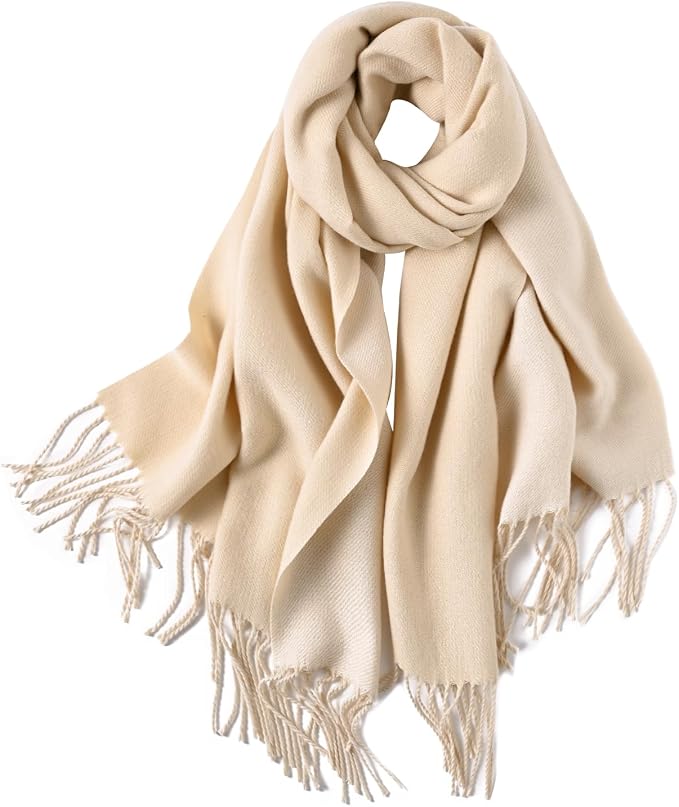 maamgic Women's Scarf Pashmina Shawls Blanket Scarf for Evening Dress | Soft Viscose Blend ,Lightweight,Large Scarf with Cozy Cashmere-Feel, Perfect For Weddings,Cruise Travel & Flights by MaaMgic