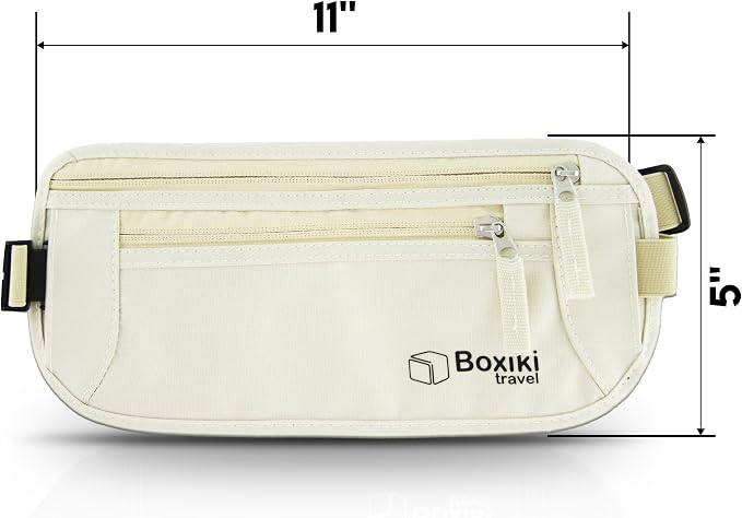 Complete RFID Travel Security Set - Hidden Money Belt and Sleek Neck Wallet - Ultimate Protection for Your Valuables on the Go. - Image 7