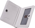 Alldaily Small RFID Wallet for Women Slim Compact Bifold Pocket Ladies Travel Mini Purse (White) by Alldaily